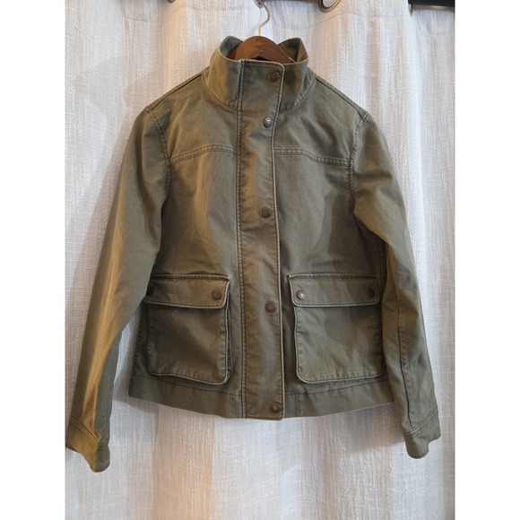 Patagonia Jackets & Blazers - Patagonia Women's Olive Green Jacket Full Zip/Snap Front Size Small Maple Grove